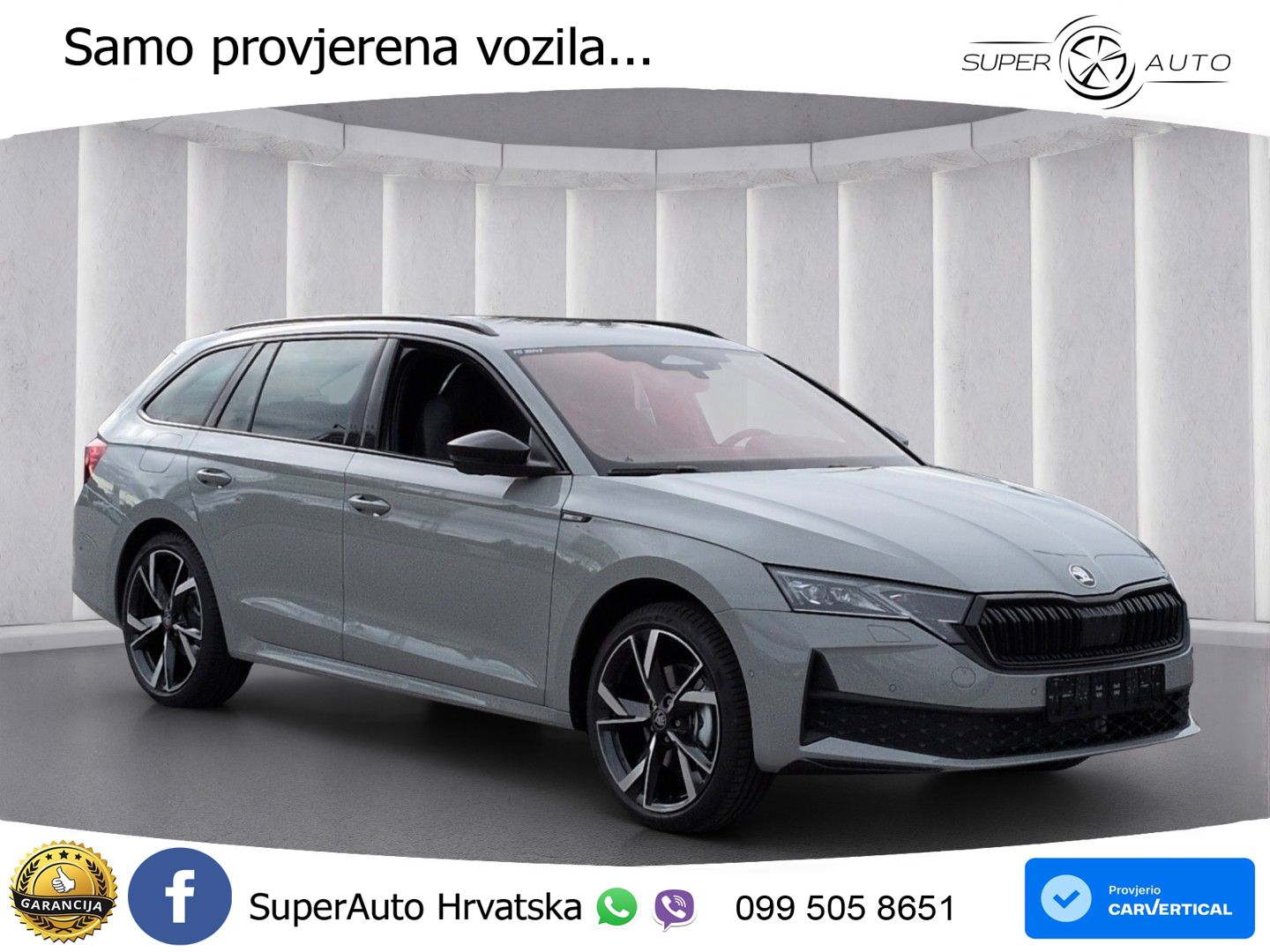Škoda Octavia Combi 2.0 TDI (150 KS) DSG SportLine MATRIX+GR SJED+KAM