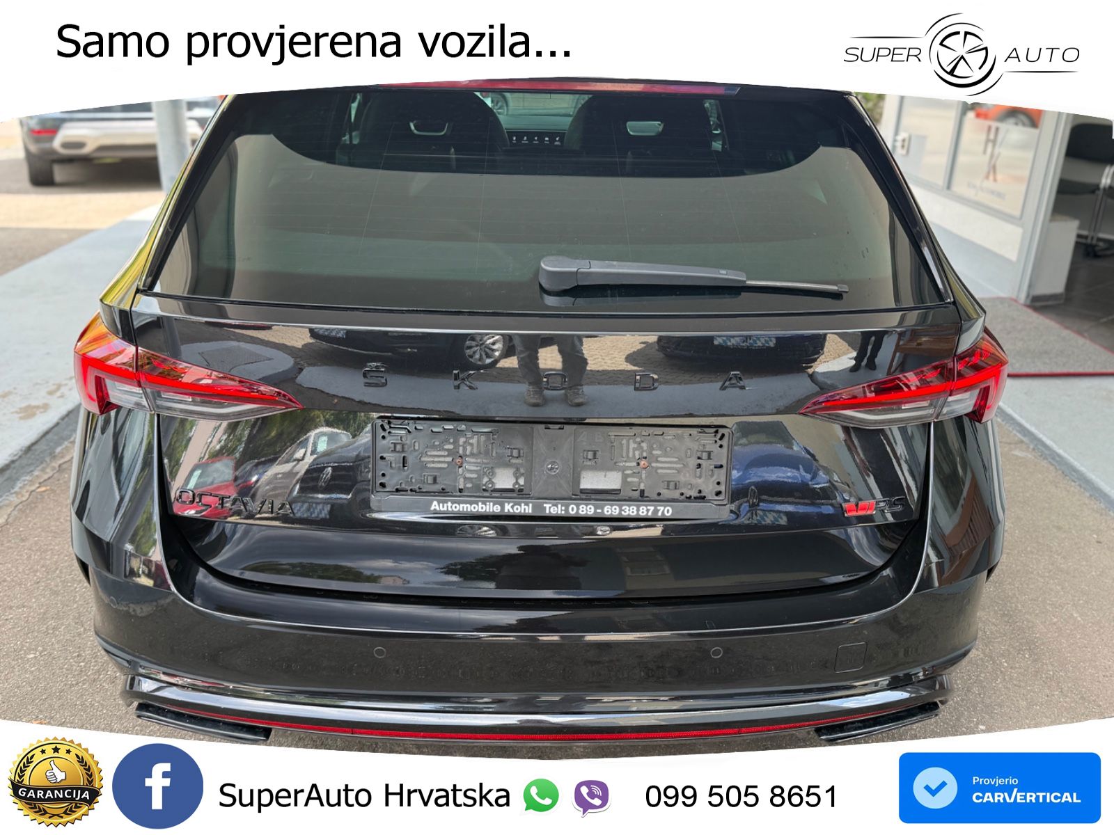 Škoda Octavia Combi RS 2.0 TDI (200 KS) 4x4 DSG LED+GR SJED+ACC
