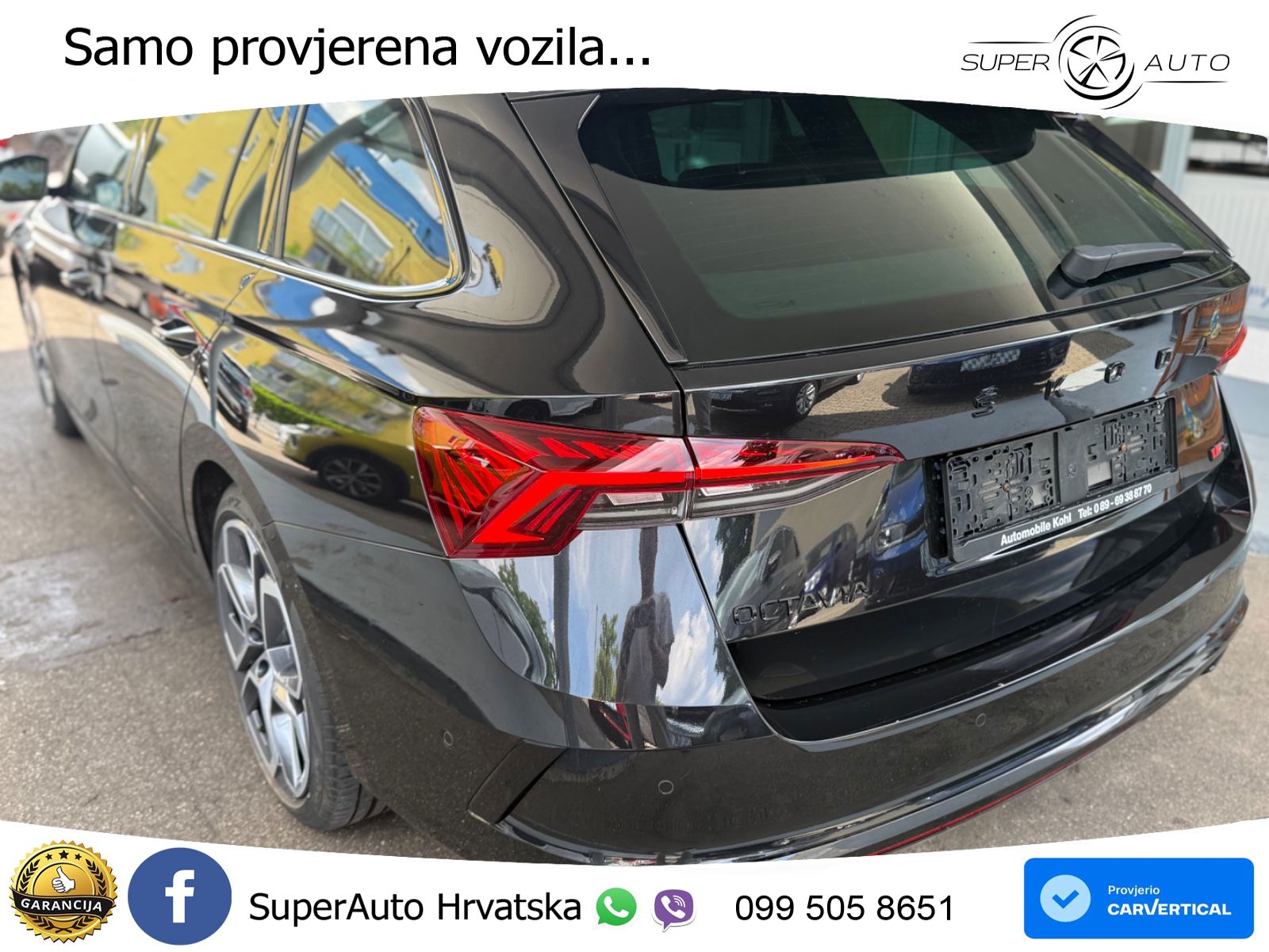 Škoda Octavia Combi RS 2.0 TDI (200 KS) 4x4 DSG LED+GR SJED+ACC