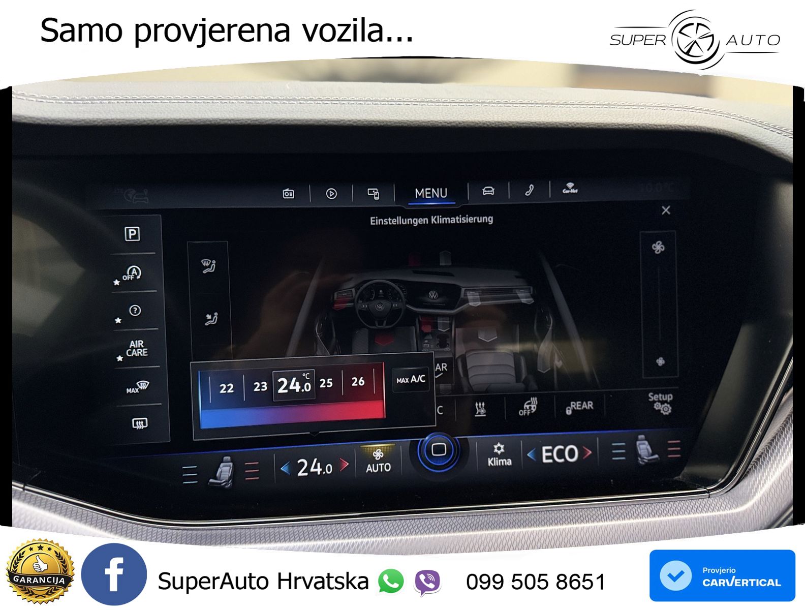 Volkswagen Touareg 3.0 V6 TDI (286 KS) 4MOTION Tiptronic R-Line ZRAČNI+ACC+4xGR SJED+KAM