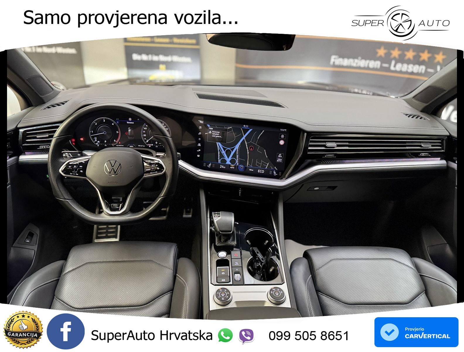 Volkswagen Touareg 3.0 V6 TDI (286 KS) 4MOTION Tiptronic R-Line ZRAČNI+ACC+4xGR SJED+KAM