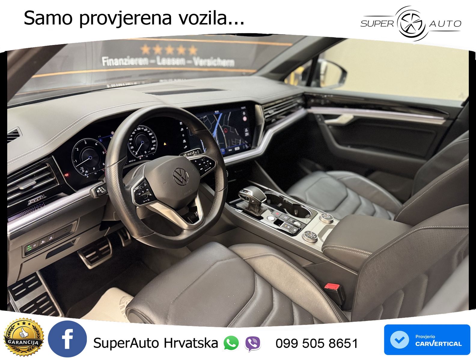 Volkswagen Touareg 3.0 V6 TDI (286 KS) 4MOTION Tiptronic R-Line ZRAČNI+ACC+4xGR SJED+KAM