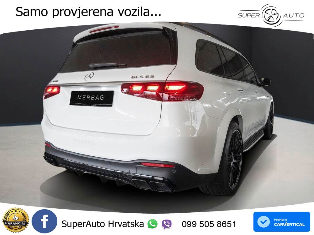 Mercedes-Benz GLS AMG GLS 63 V8 EQ Boost 4MATIC+ AMG SPEEDSHIFT TCT 9G ACC+HEAD+4xGR SJED+360+PANO