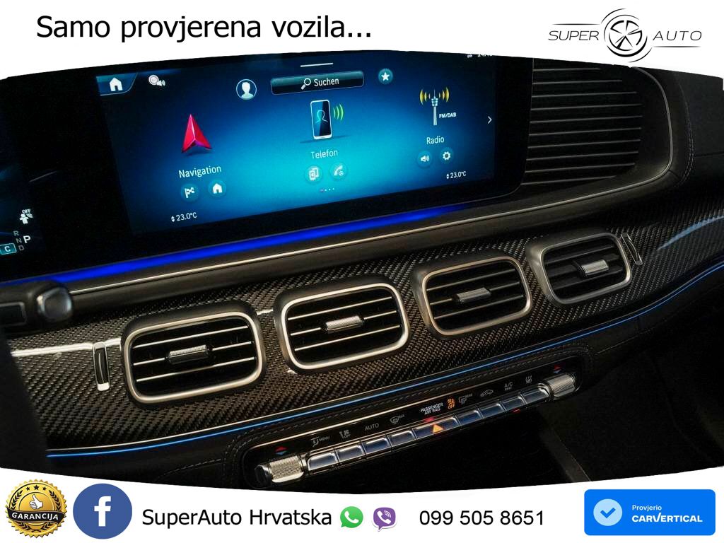 Mercedes-Benz GLS AMG GLS 63 V8 EQ Boost 4MATIC+ AMG SPEEDSHIFT TCT 9G ACC+HEAD+4xGR SJED+360+PANO