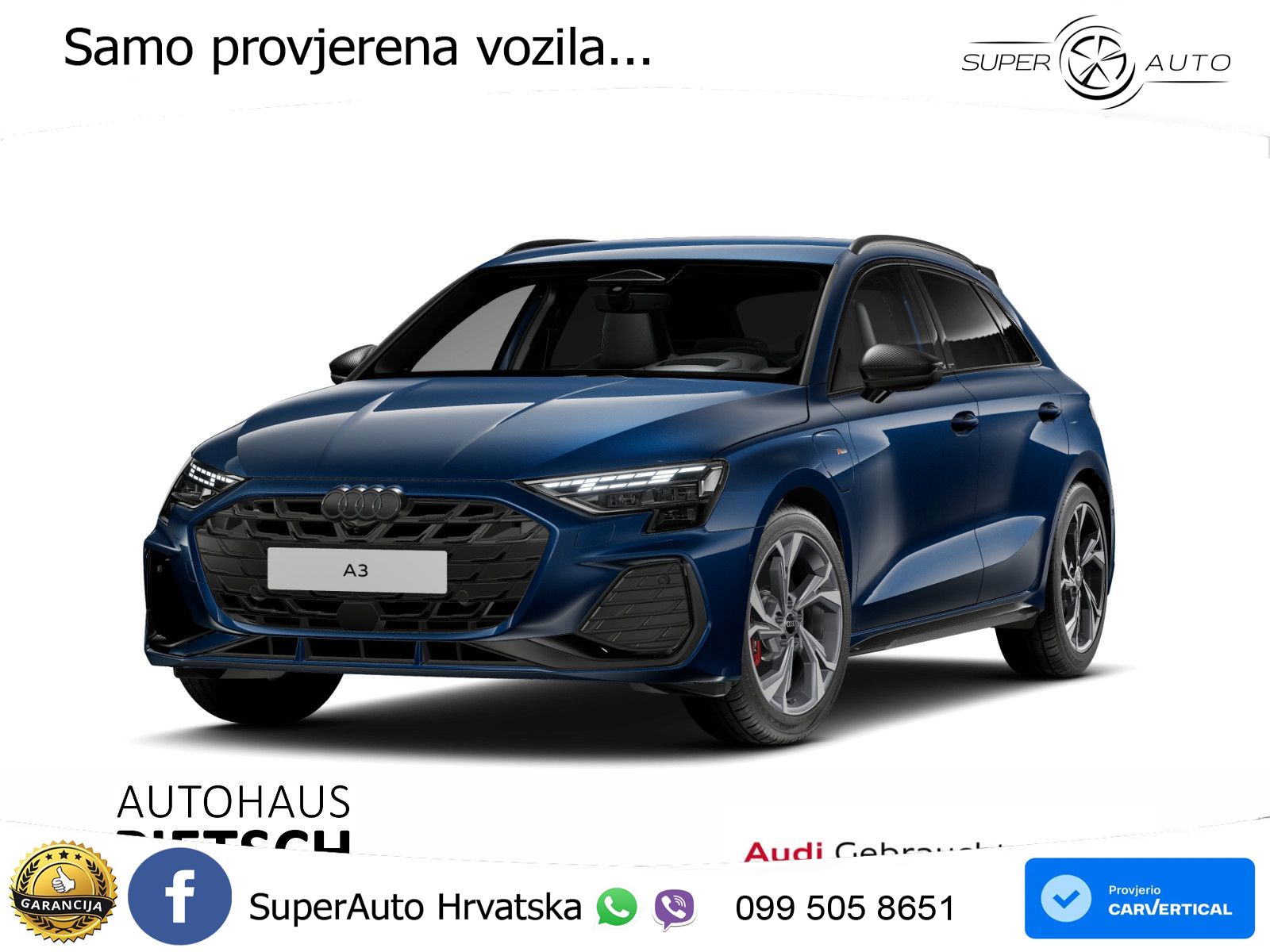 Audi A3 45 TFSIe (272 KS) S tronic S line LED+GR SJED+ACC