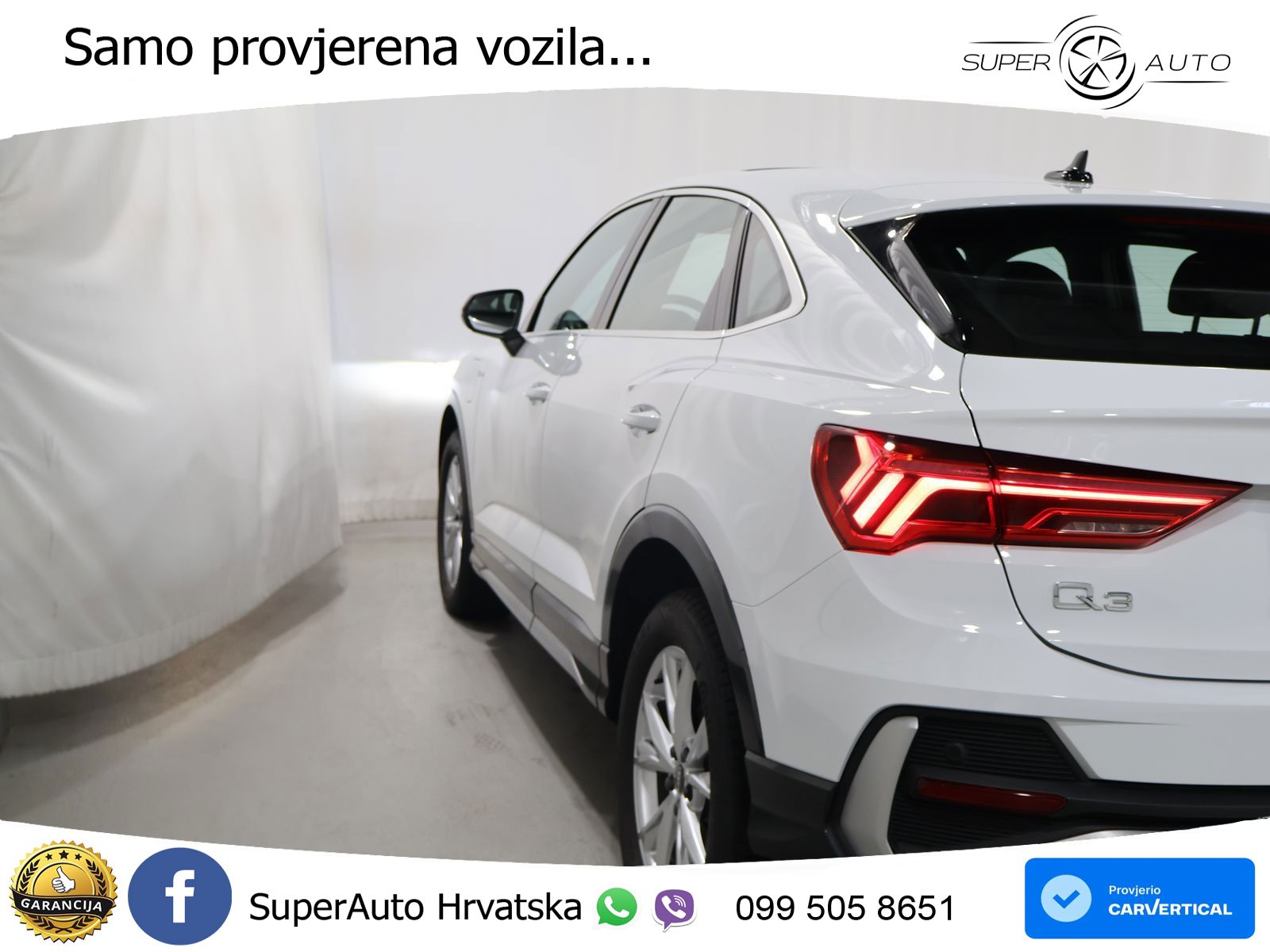 Audi Q3 Sportback 45 TFSIe (245 KS) S tronic S line LED+GR SJED+ACC