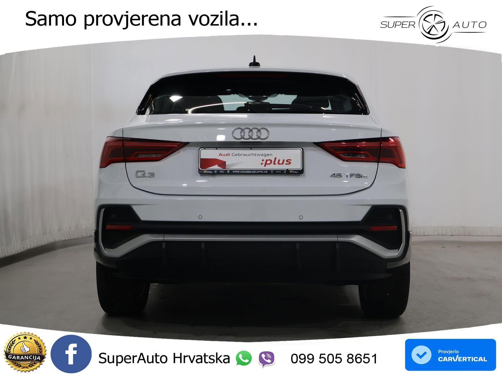 Audi Q3 Sportback 45 TFSIe (245 KS) S tronic S line LED+GR SJED+ACC