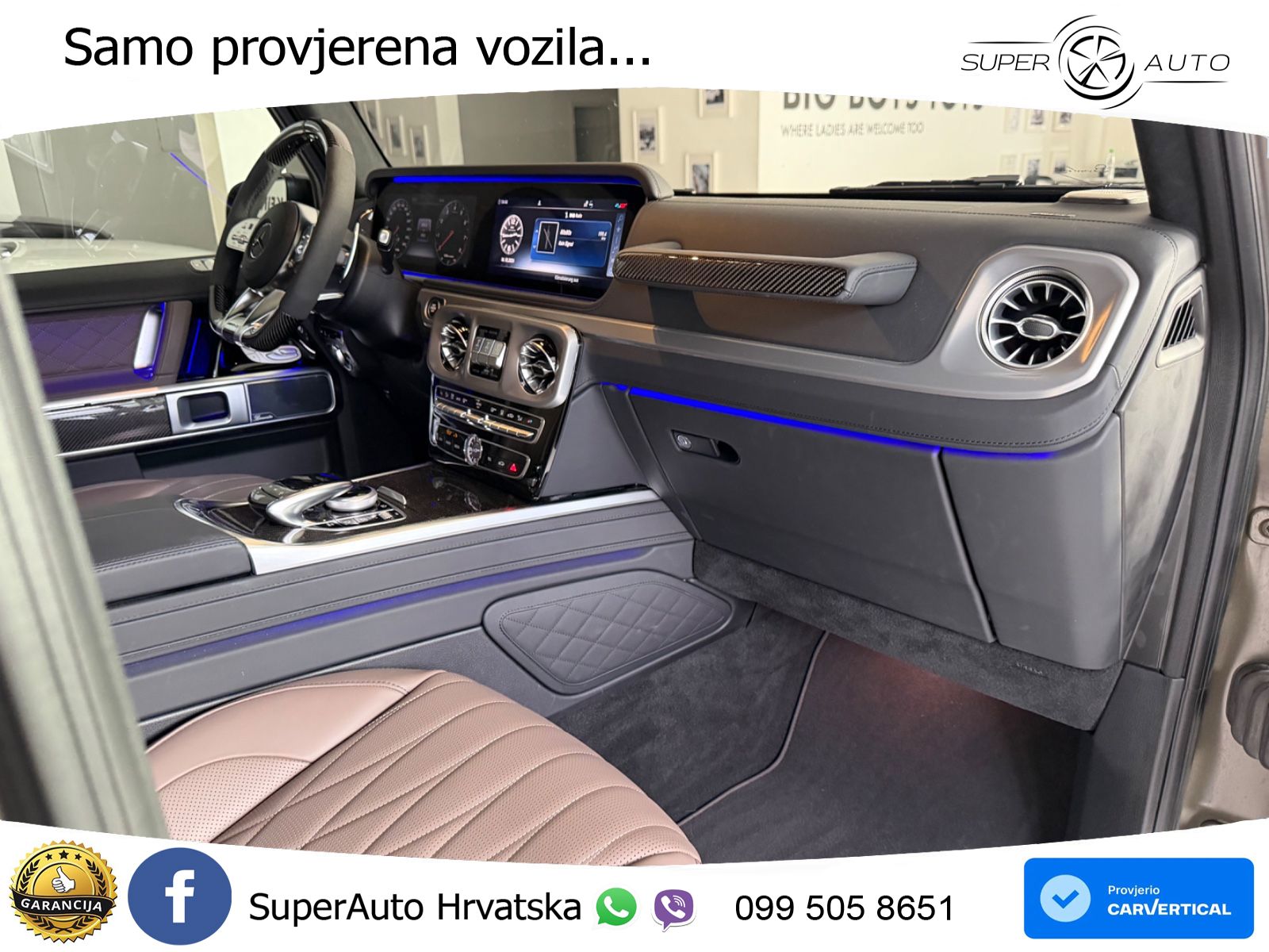 Mercedes AMG G 63 Long V8 (585 KS) 4MATIC 9G-TRONIC AMG SPEEDSHIFT TCT LED+GR SJED+ACC