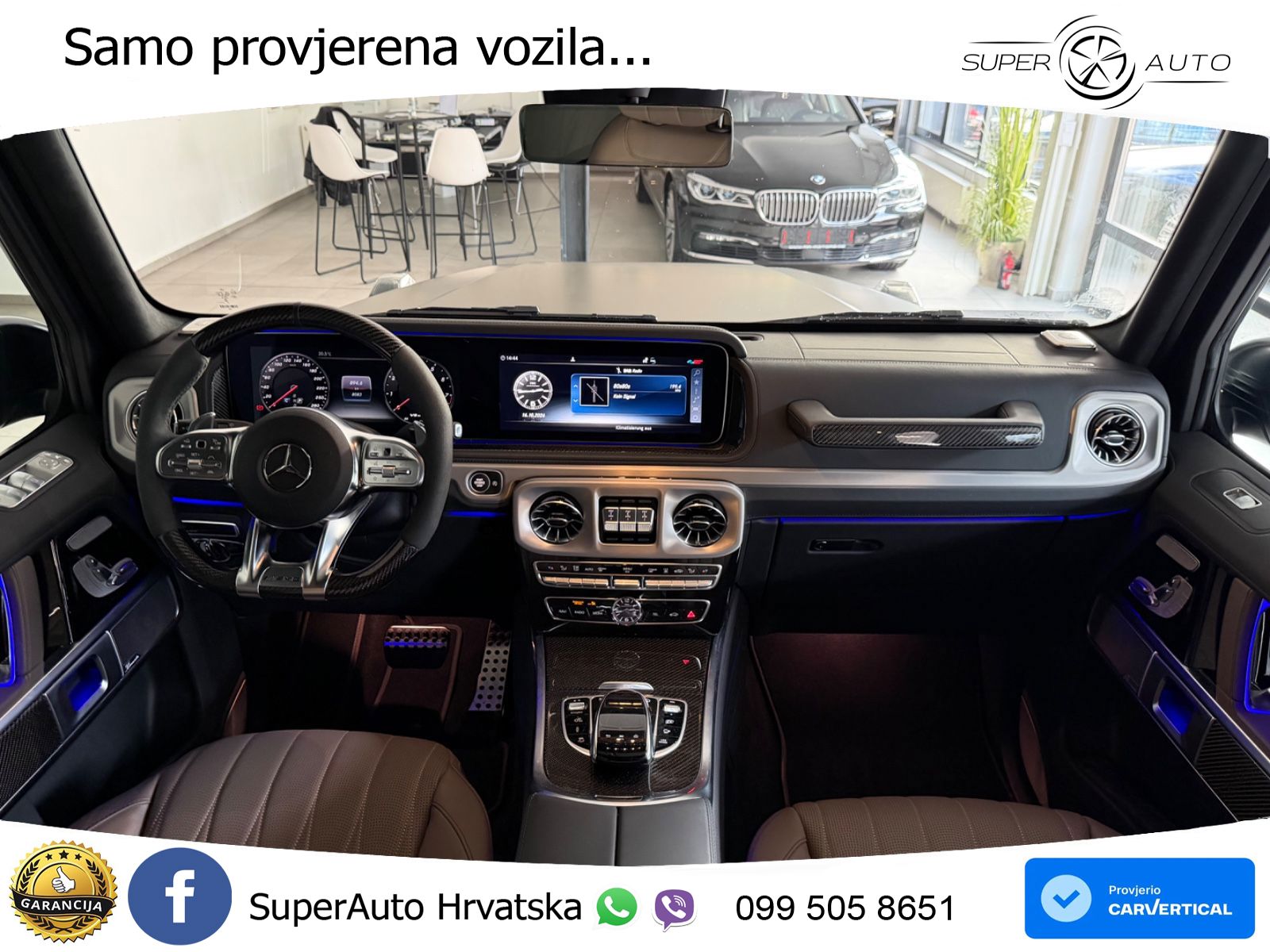 Mercedes AMG G 63 Long V8 (585 KS) 4MATIC 9G-TRONIC AMG SPEEDSHIFT TCT LED+GR SJED+ACC