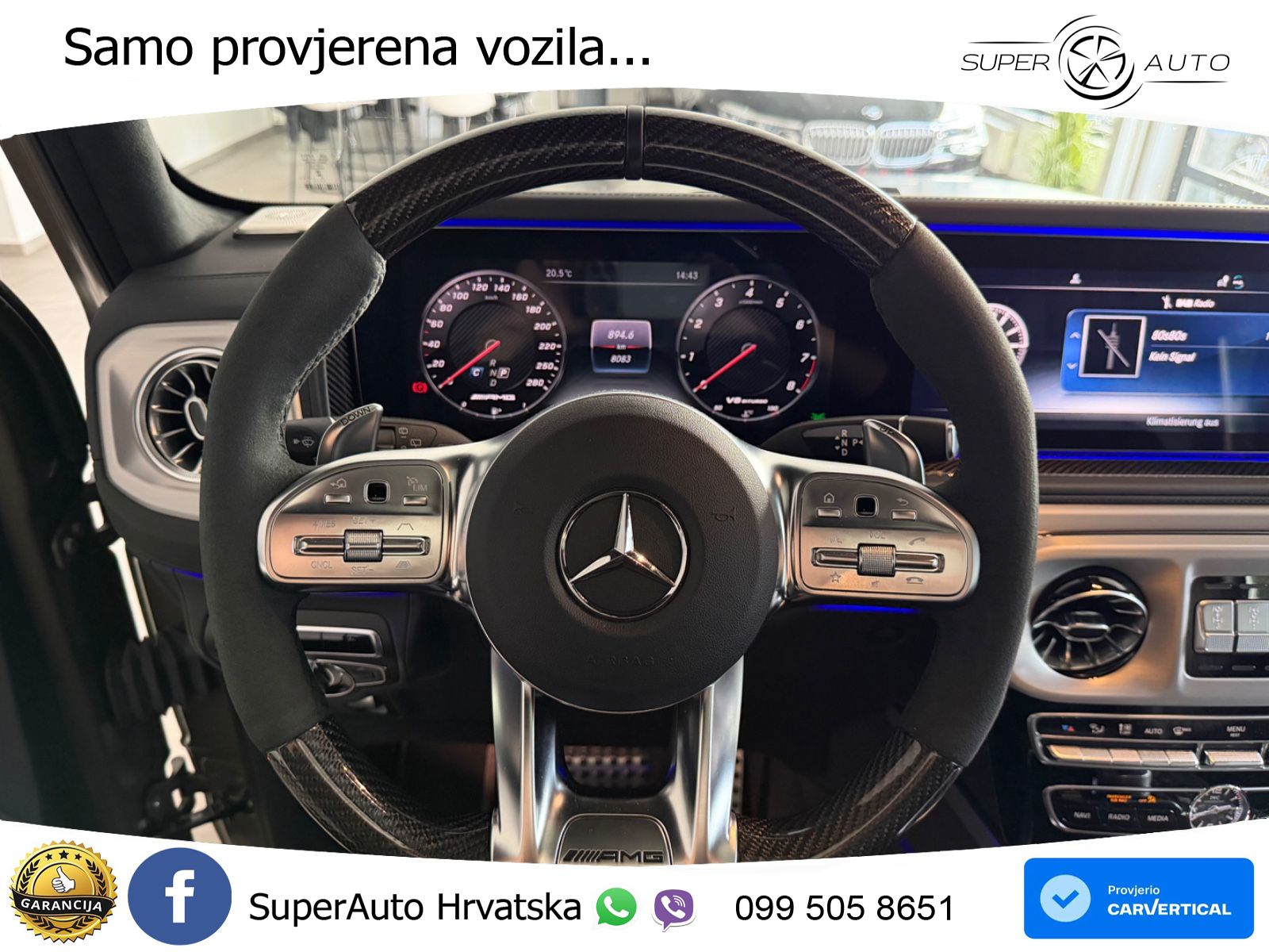 Mercedes AMG G 63 Long V8 (585 KS) 4MATIC 9G-TRONIC AMG SPEEDSHIFT TCT LED+GR SJED+ACC