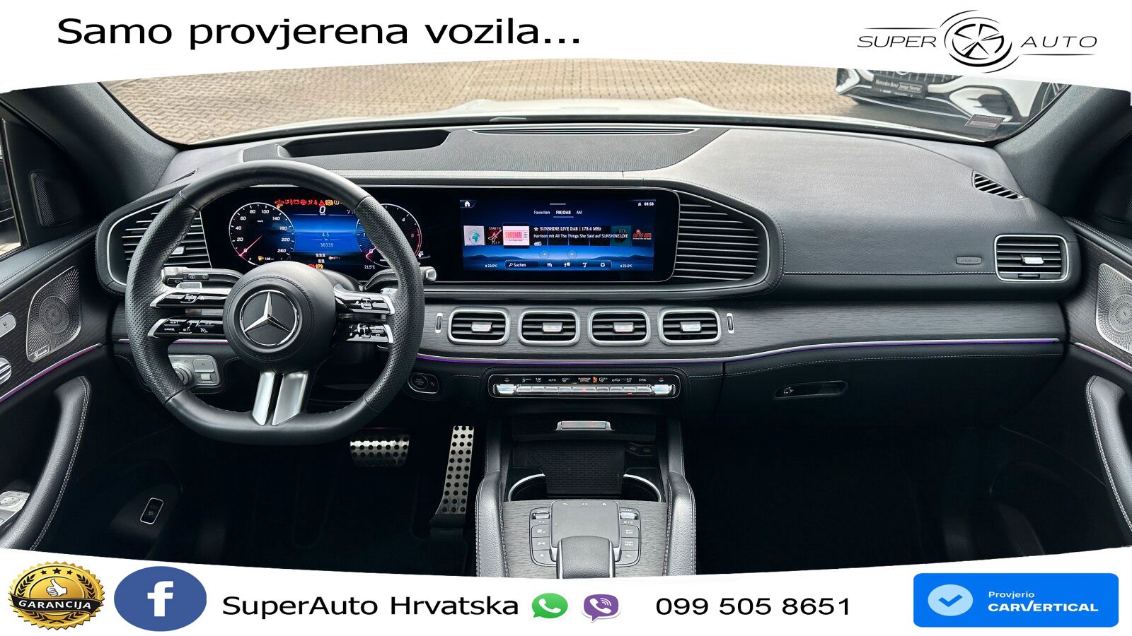 Mercedes GLE 450d (367 KS) EQ Boost 4MATIC 9G-TRONIC AMG ZRAČNI+ACC+GR SJED+KAM+PANO