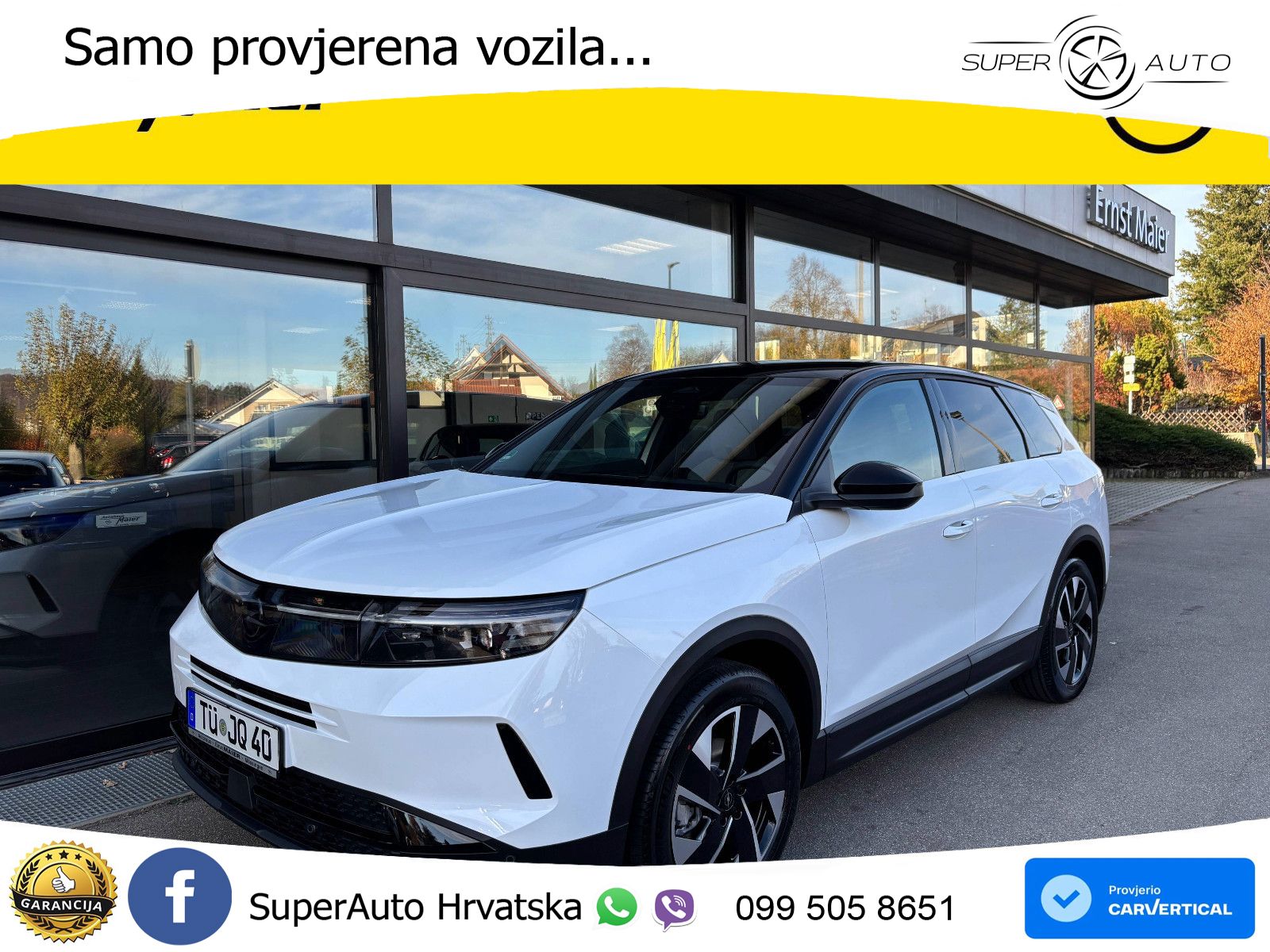 Opel Grandland 1.2 Turbo (145 KS) Hybrid eDCT GS LED+GR SJED+ACC