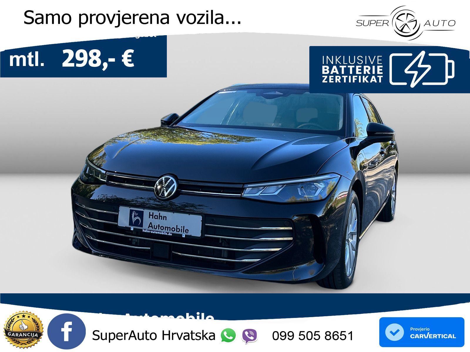 Volkswagen Passat Variant 1.5 TSI (204 KS) eHybrid DSG Business LED+GR SJED+ACC
