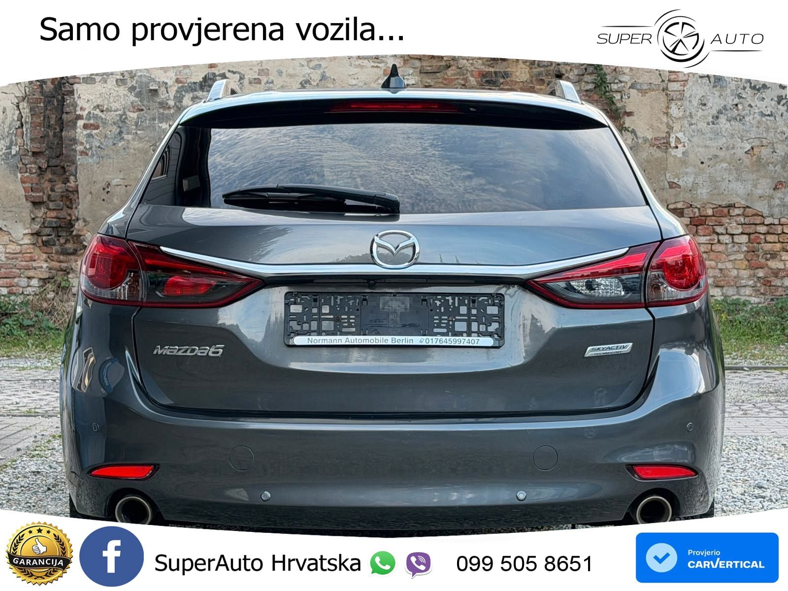 Mazda 6 Sport Combi 2.5 SKYACTIV-G (194 KS) SKYACTIV-Drive LED+GR SJED+ACC