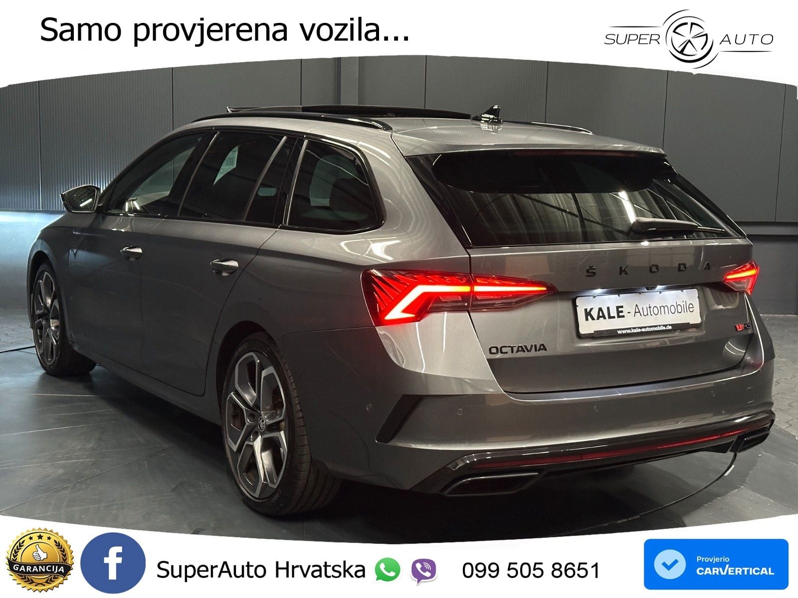 Škoda Octavia Combi RS 2.0 TDI (200 KS) 4x4 DSG LED+GR SJED+ACC