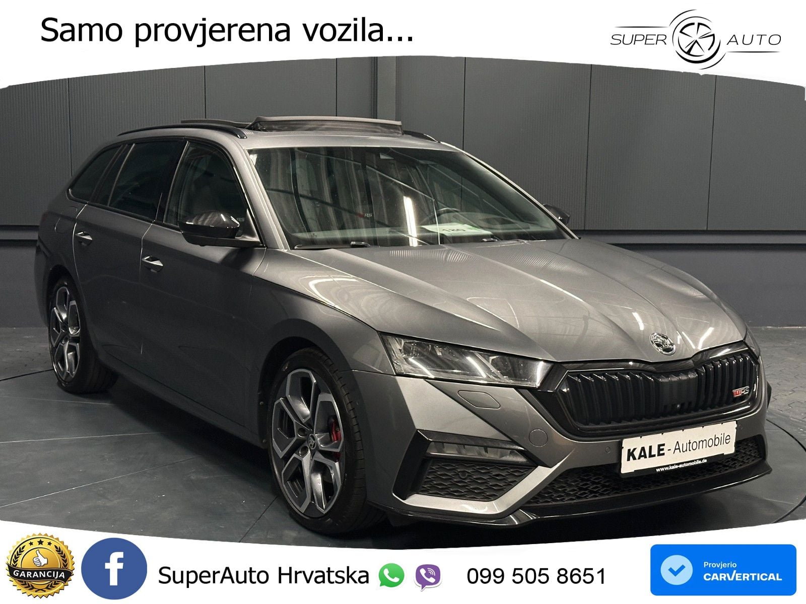 Škoda Octavia Combi RS 2.0 TDI (200 KS) 4x4 DSG LED+GR SJED+ACC