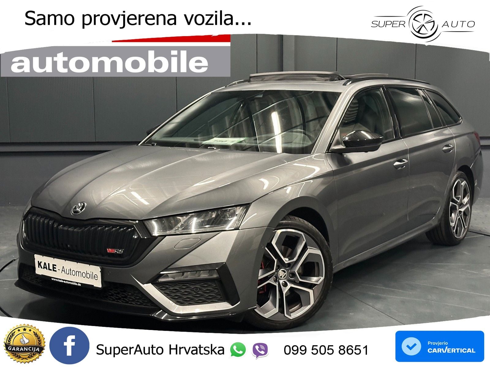 Škoda Octavia Combi RS 2.0 TDI (200 KS) 4x4 DSG LED+GR SJED+ACC