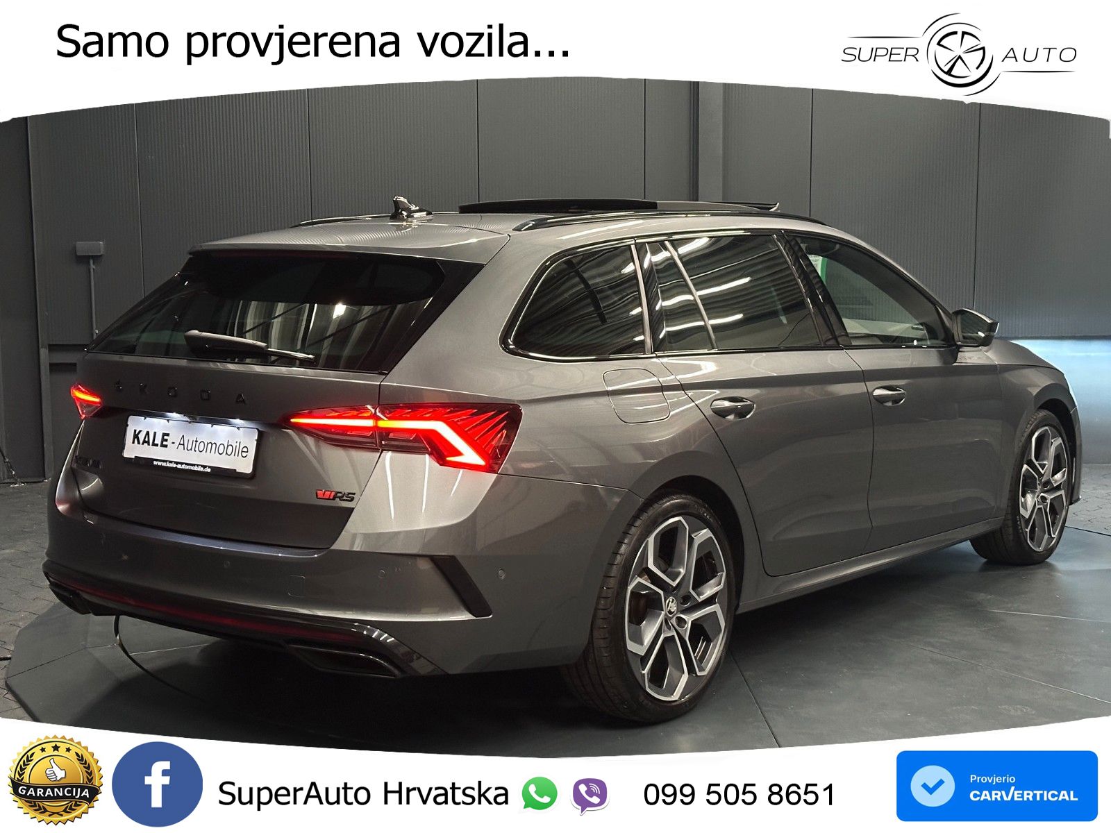 Škoda Octavia Combi RS 2.0 TDI (200 KS) 4x4 DSG LED+GR SJED+ACC