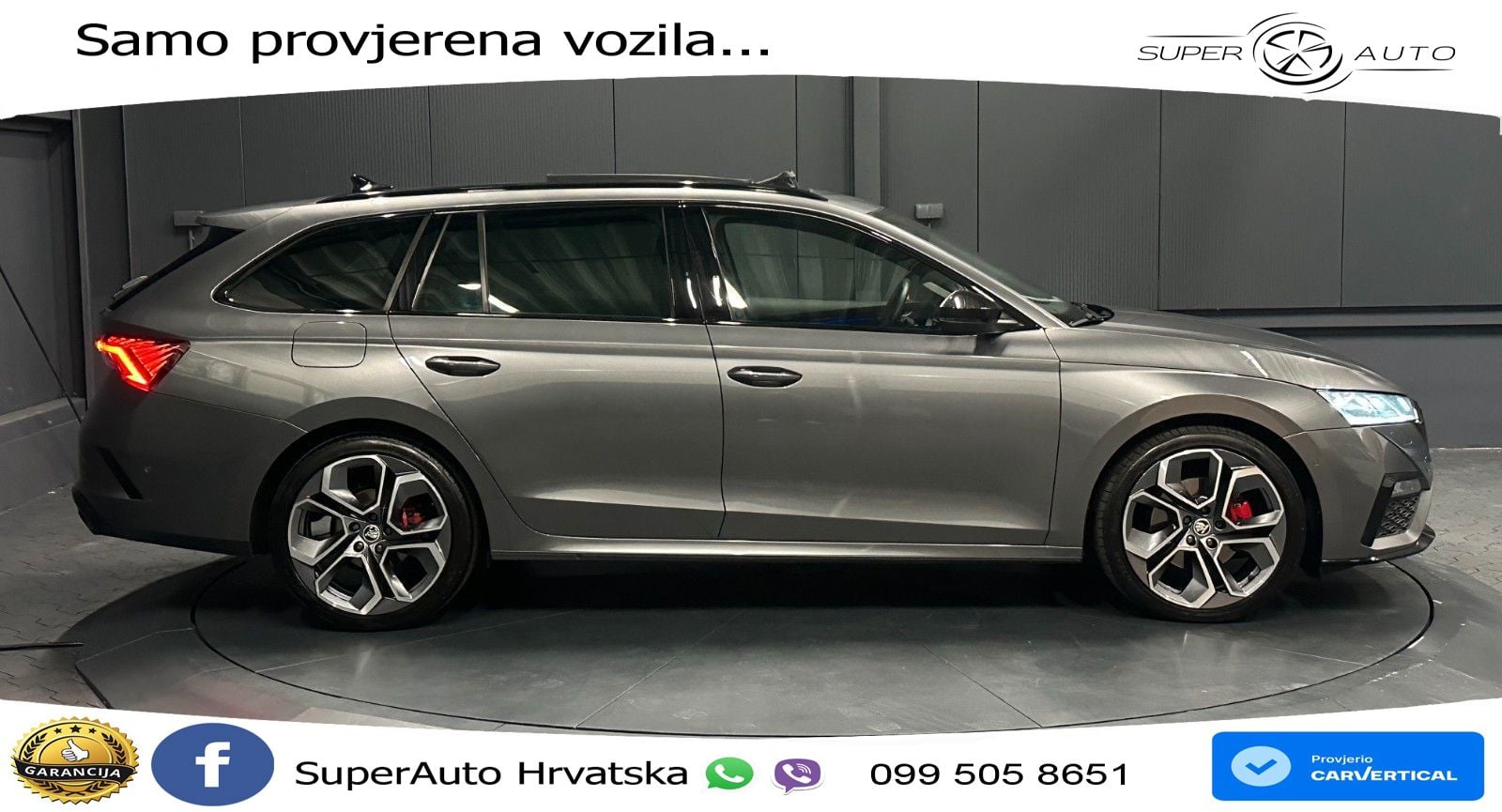 Škoda Octavia Combi RS 2.0 TDI (200 KS) 4x4 DSG LED+GR SJED+ACC