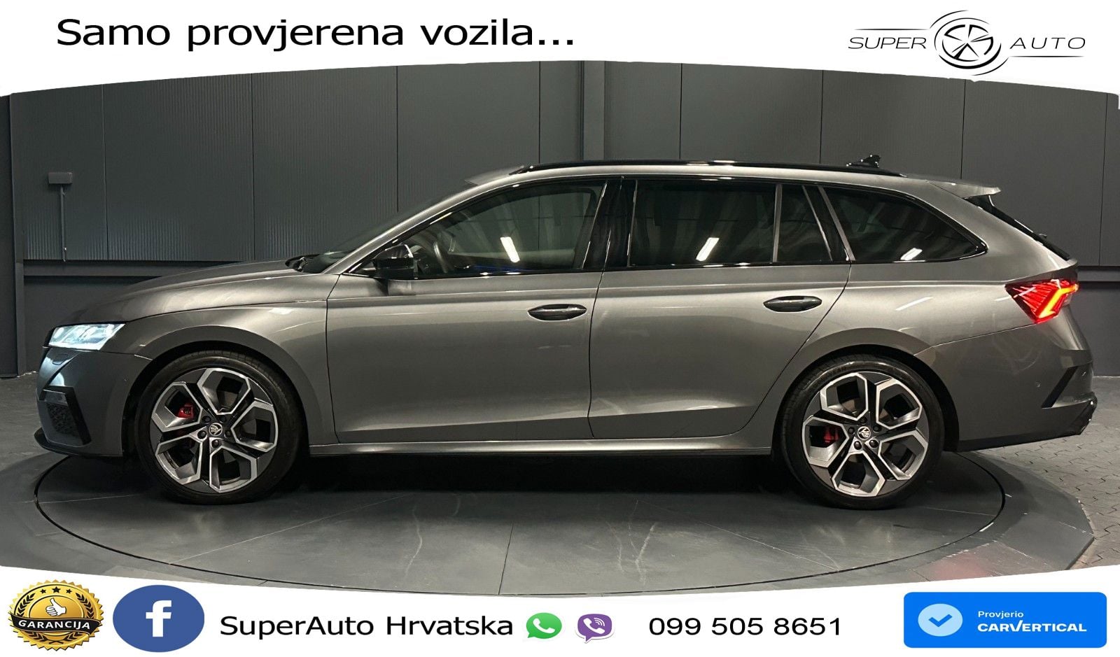 Škoda Octavia Combi RS 2.0 TDI (200 KS) 4x4 DSG LED+GR SJED+ACC