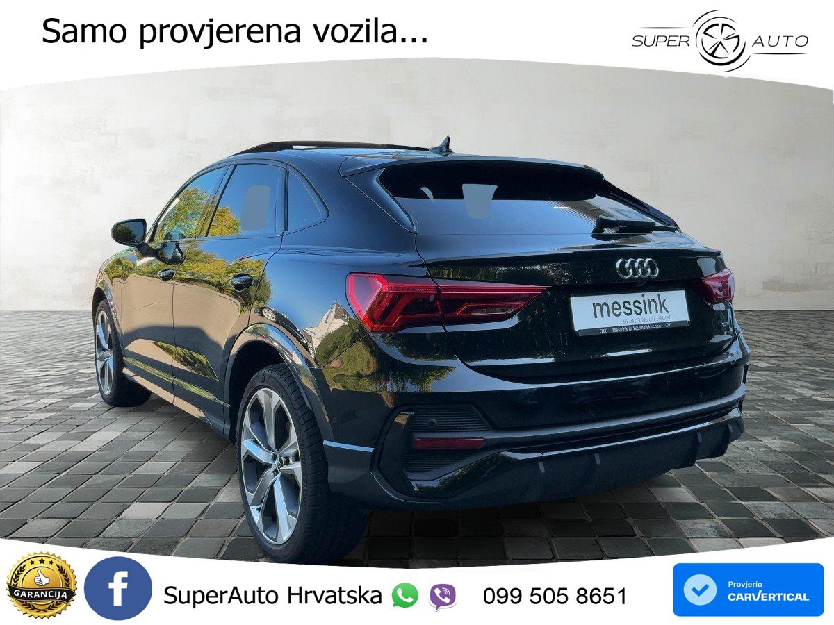 Audi Q3 Sportback 45 TFSI (245 KS) quattro S tronic S line MATRIX+GR SJED+KAM