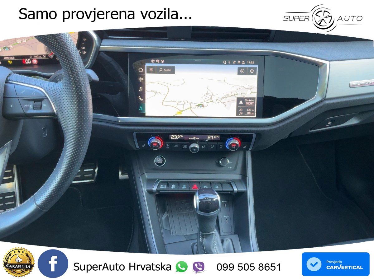 Audi Q3 Sportback 45 TFSI (245 KS) quattro S tronic S line MATRIX+GR SJED+KAM
