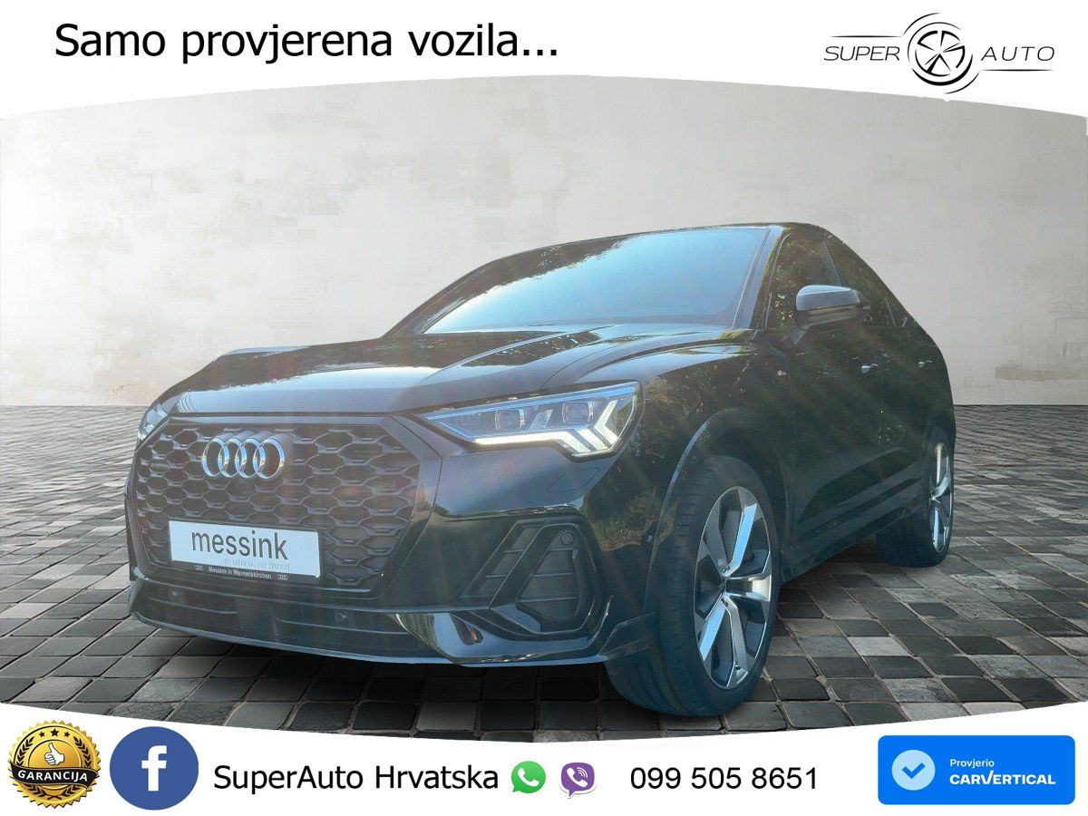 Audi Q3 Sportback 45 TFSI (245 KS) quattro S tronic S line MATRIX+GR SJED+KAM