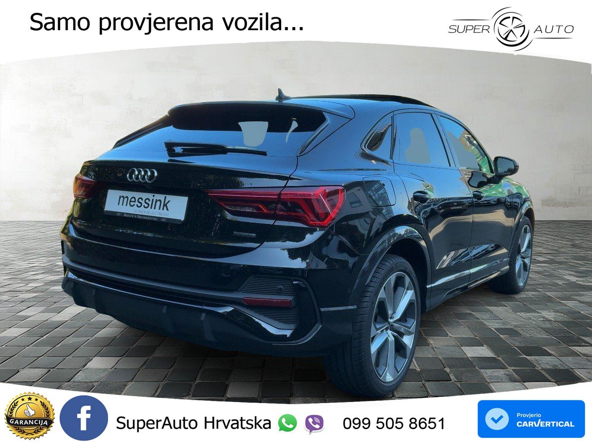 Audi Q3 Sportback 45 TFSI (245 KS) quattro S tronic S line MATRIX+GR SJED+KAM