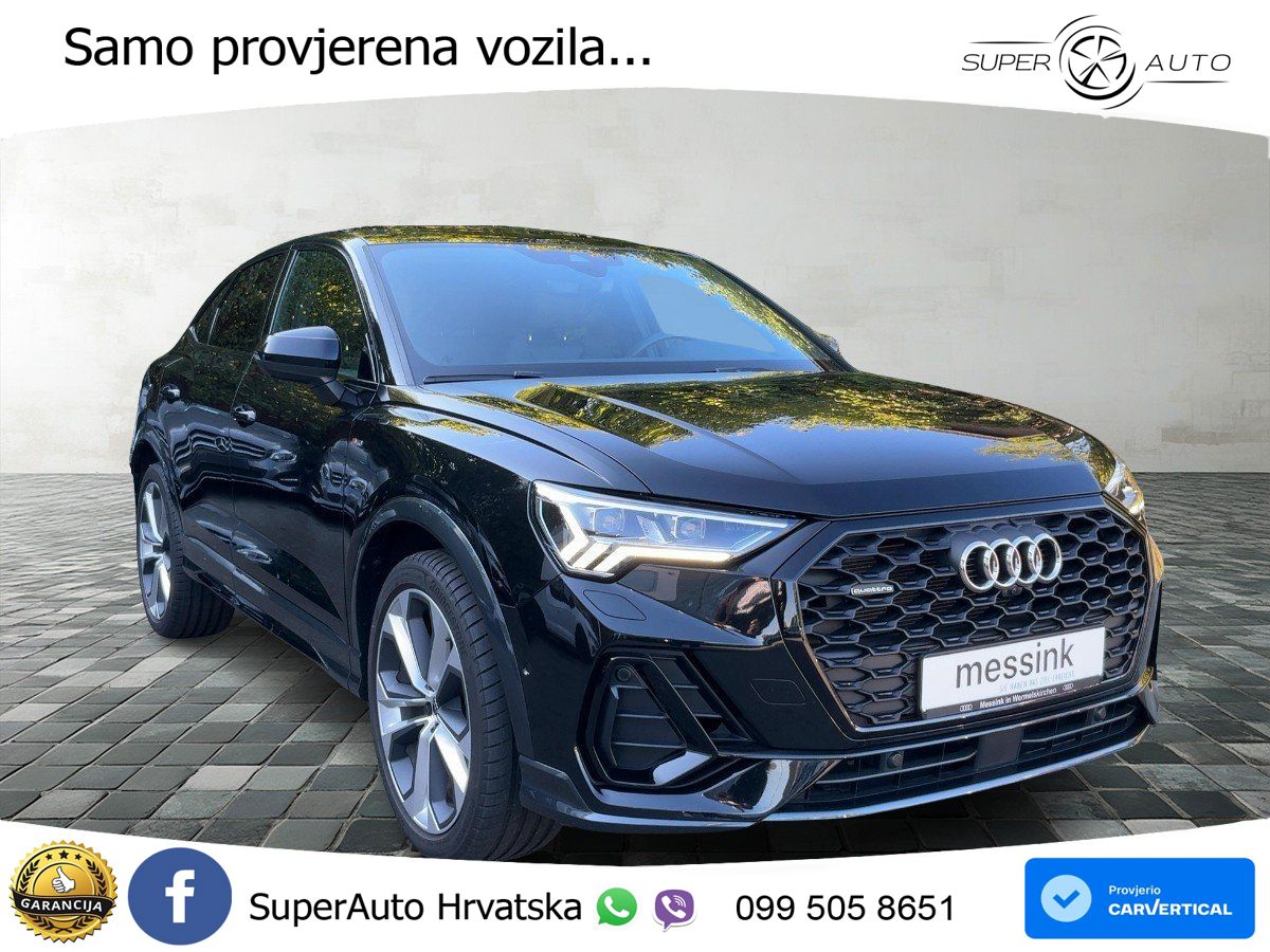 Audi Q3 Sportback 45 TFSI (245 KS) quattro S tronic S line MATRIX+GR SJED+KAM