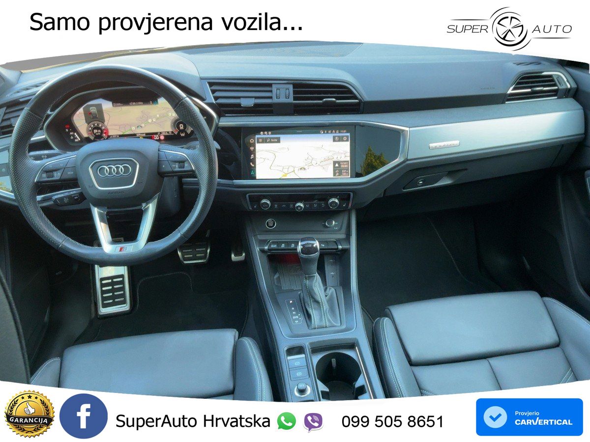 Audi Q3 Sportback 45 TFSI (245 KS) quattro S tronic S line MATRIX+GR SJED+KAM