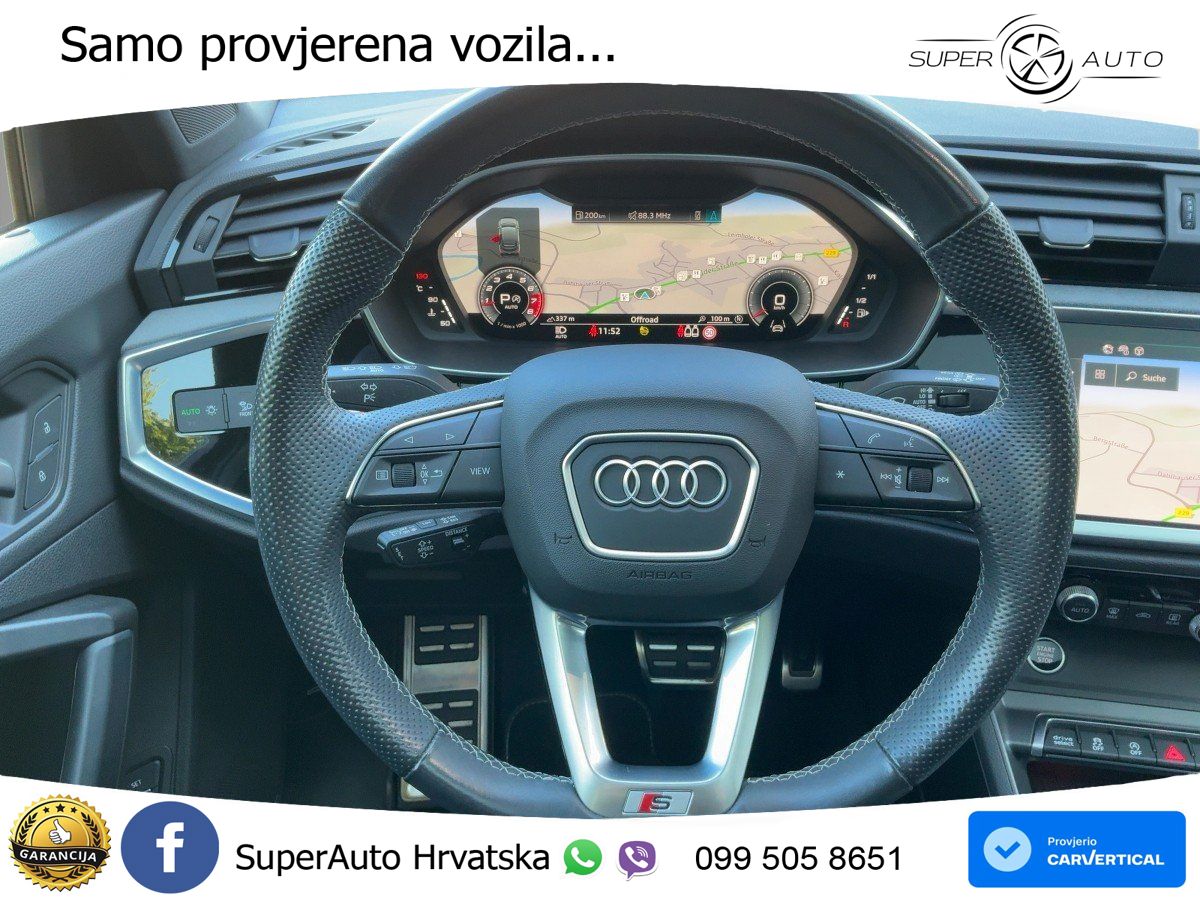 Audi Q3 Sportback 45 TFSI (245 KS) quattro S tronic S line MATRIX+GR SJED+KAM
