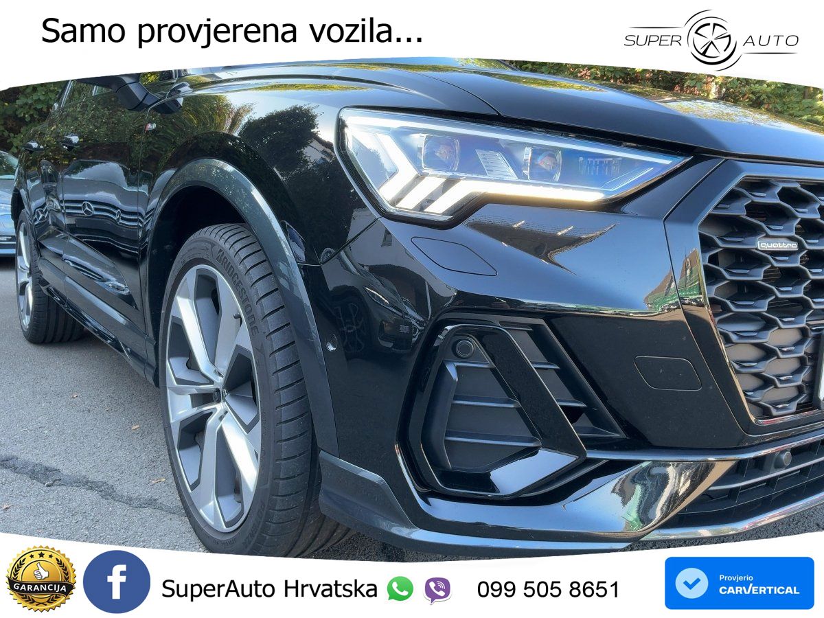 Audi Q3 Sportback 45 TFSI (245 KS) quattro S tronic S line MATRIX+GR SJED+KAM