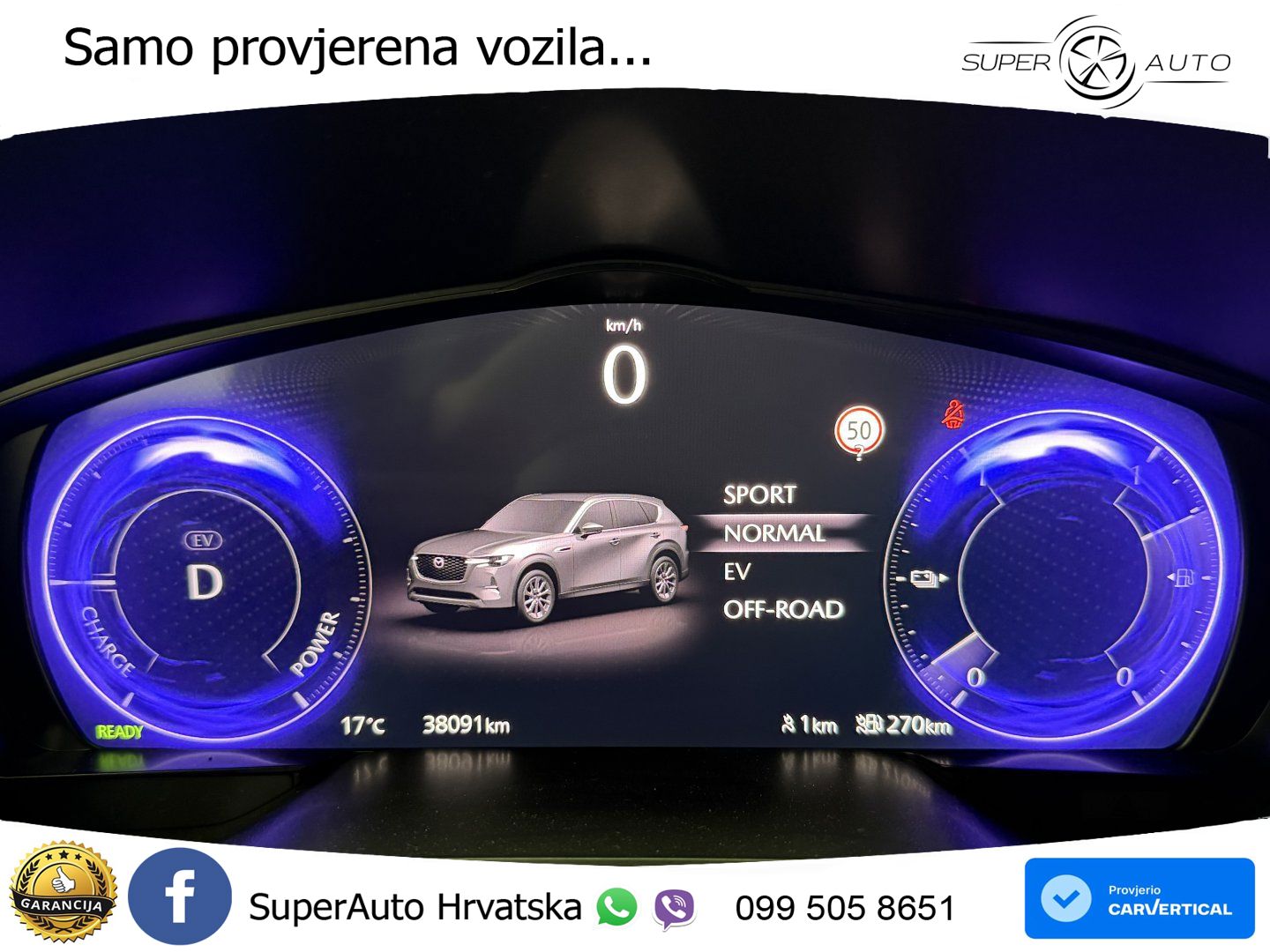 Mazda CX-60 2.5 e-Skyactiv (328 KS) AWD Automatic LED+GR SJED+ACC