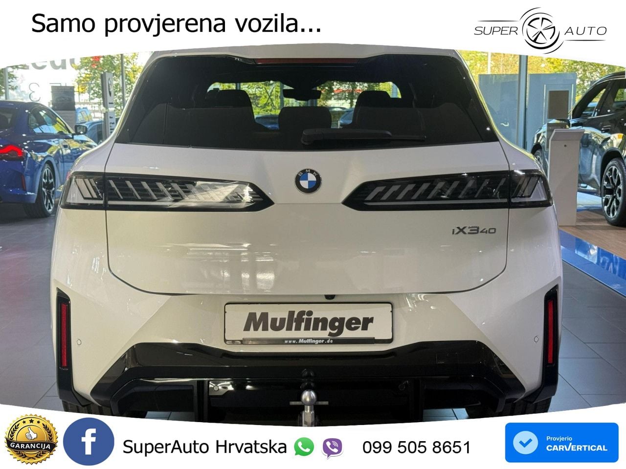 BMW iX3 40 82.6 kWh (320 KS) M Sport LED+GR SJED+ACC