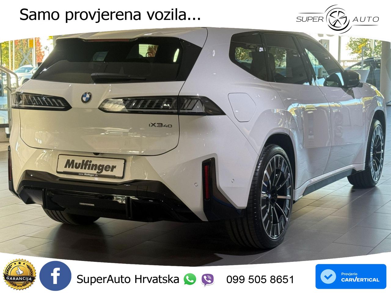 BMW iX3 40 82.6 kWh (320 KS) M Sport LED+GR SJED+ACC