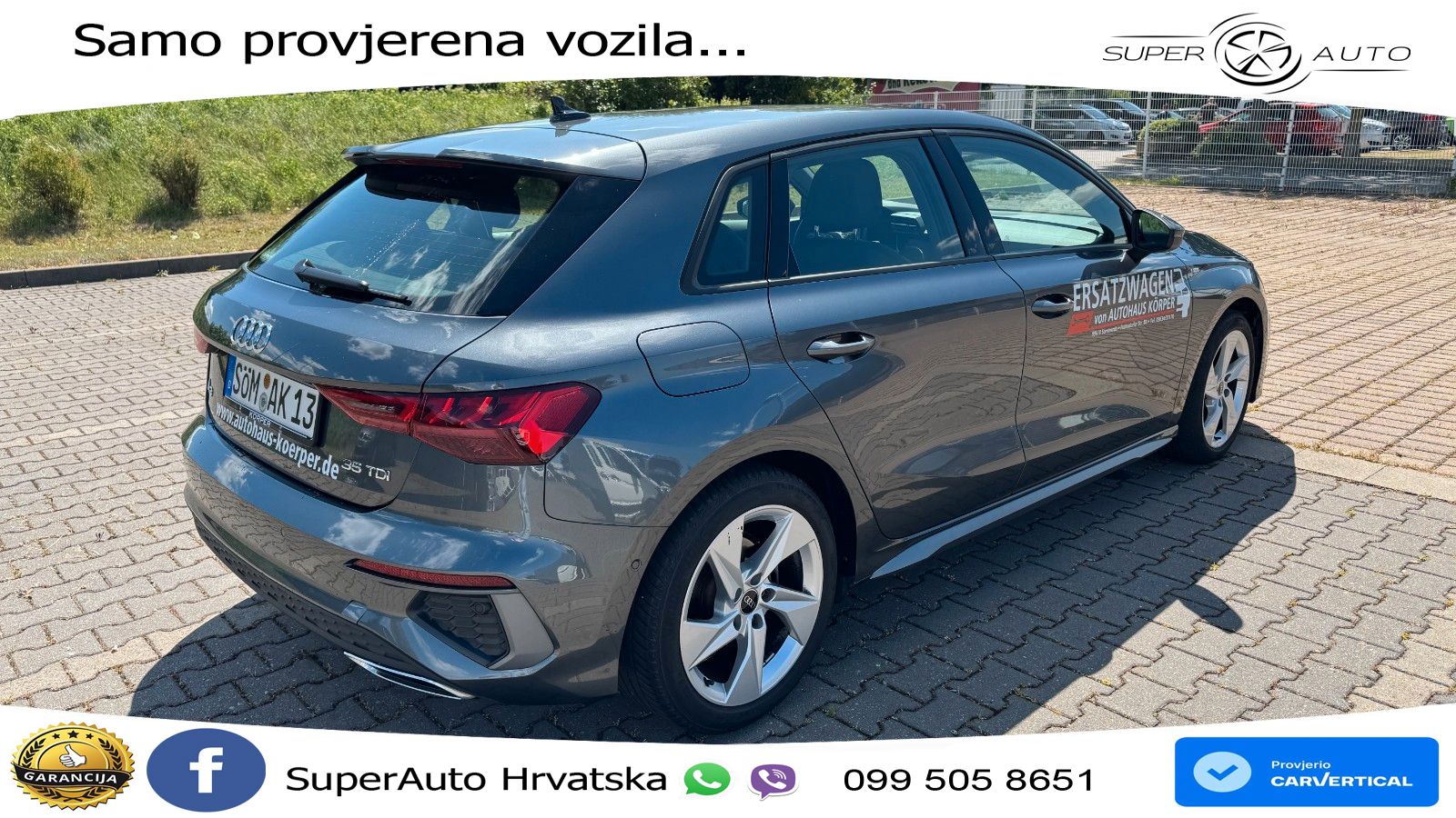 Audi A3 35 TDI (150 KS) S tronic S line