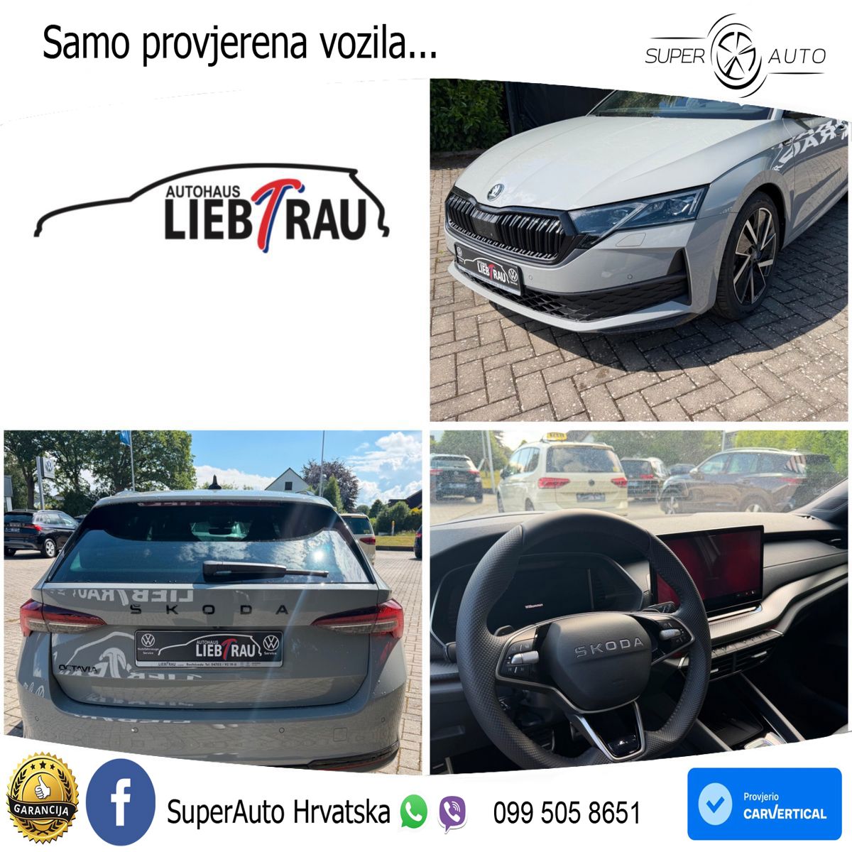 Škoda Octavia Combi 2.0 TDI (150 KS) DSG SportLine LED+GR SJED+ACC