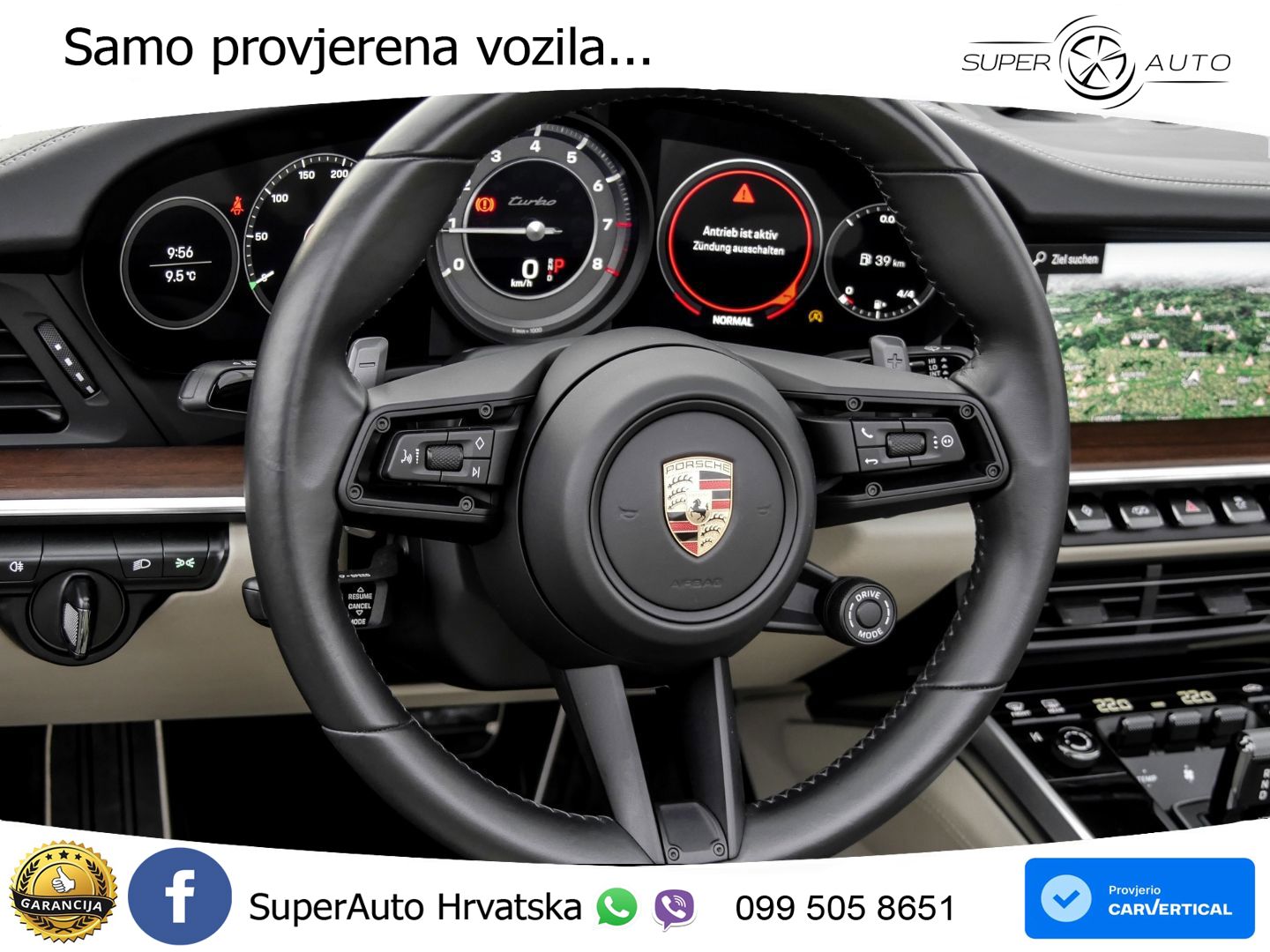 Porsche 911 Turbo Cabriolet 3.8 (580 KS) PDK MATRIX+GR SJED+KAM