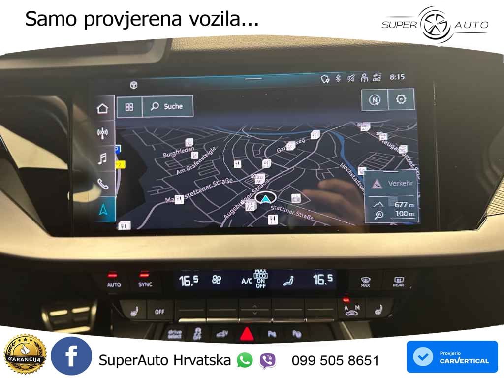 Audi A3 40 TFSIe (204 KS) S tronic 2x S line MATRIX+GR SJED+KAM