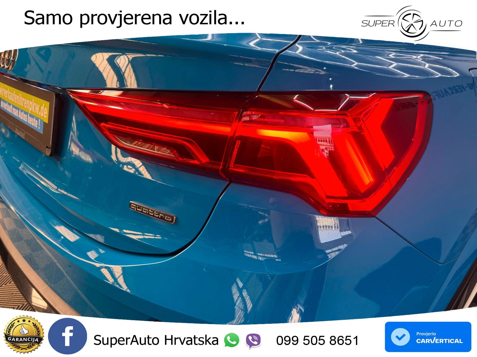 Audi Q3 II Sportback 45 TFSI (230 KS) quattro S tronic S line LED+GR SJED+ACC