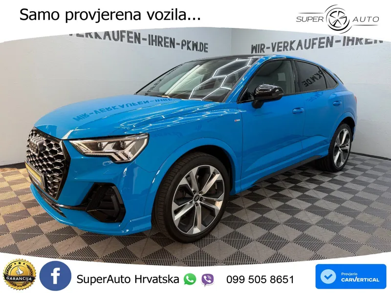 Audi Q3 II Sportback 45 TFSI (230 KS) quattro S tronic S line LED+GR SJED+ACC
