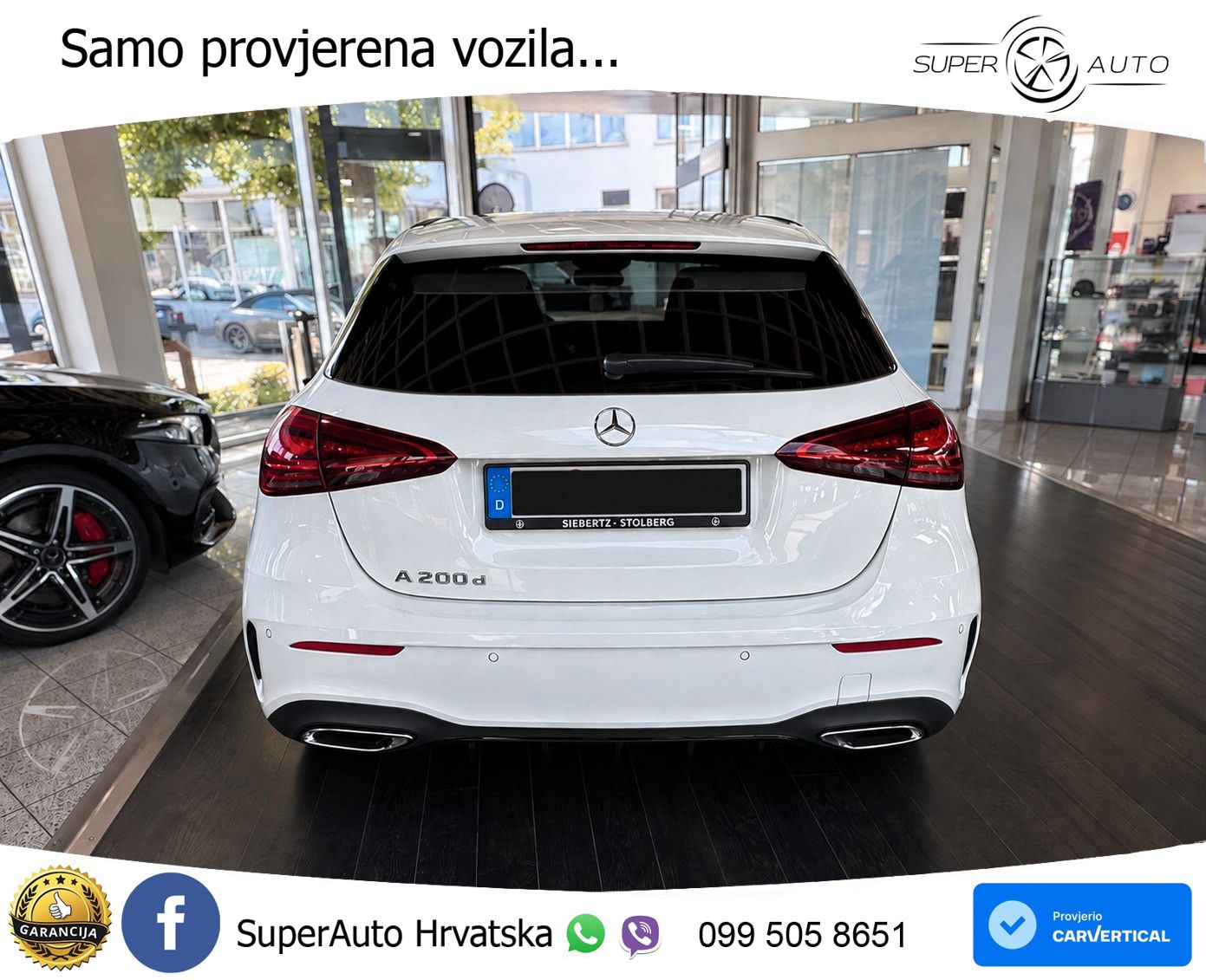 Mercedes-Benz A 200d 8G-DCT AMG ACC+GR SJED+360+PANO