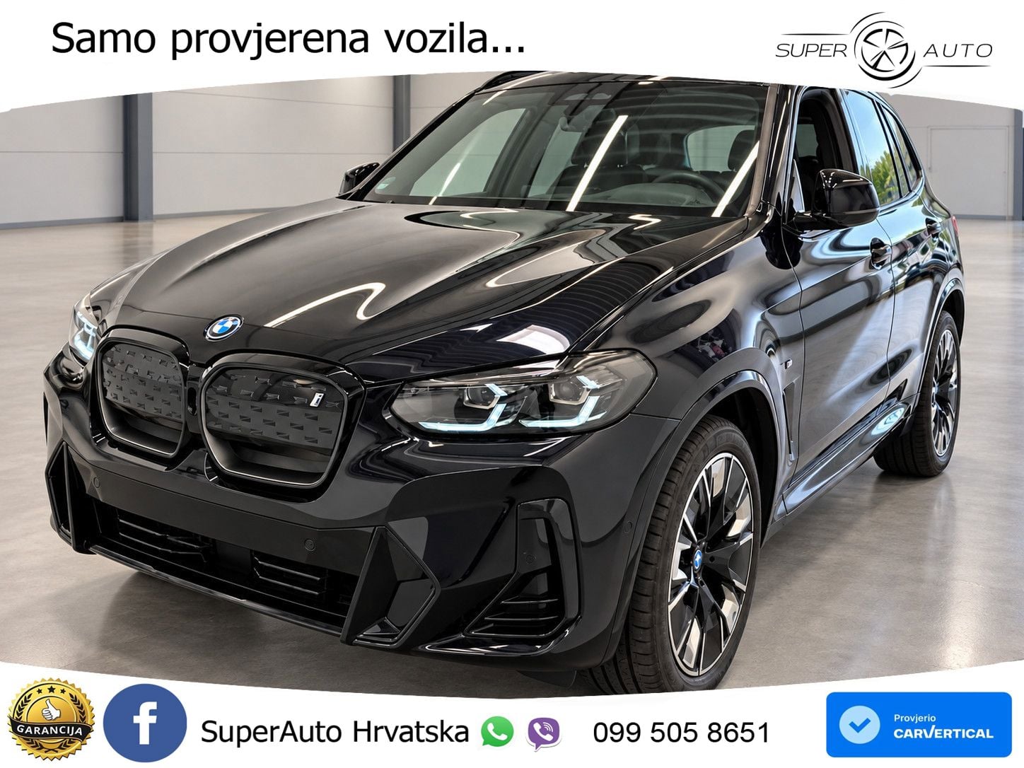 BMW iX3 80 kWh (286 KS) ACC+HEAD+GR SJED+360+PANO