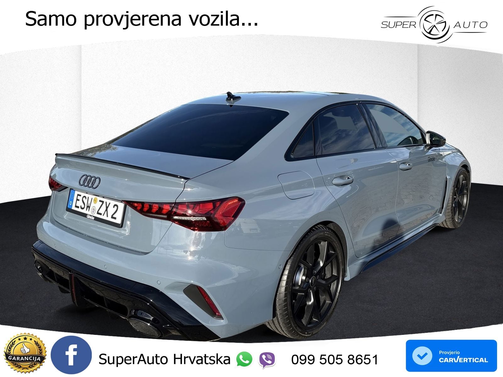 Audi RS3 Sedan 2.5 TFSI (400 KS) quattro S tronic LED+GR SJED+ACC
