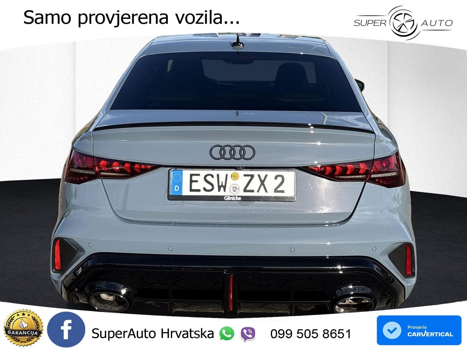 Audi RS3 Sedan 2.5 TFSI (400 KS) quattro S tronic LED+GR SJED+ACC