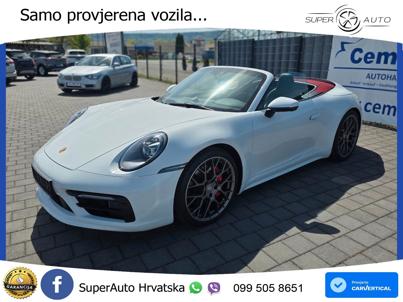 Porsche 911 Carrera 4S Cabriolet 3.0 (450 KS) PDK ZRAČNI+ACC+GR SJED+KAM