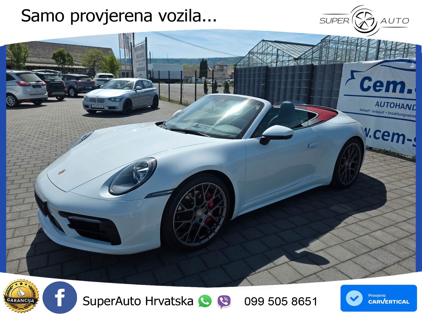 Porsche 911 Carrera 4S Cabriolet 3.0 (450 KS) PDK ZRAČNI+ACC+GR SJED+KAM
