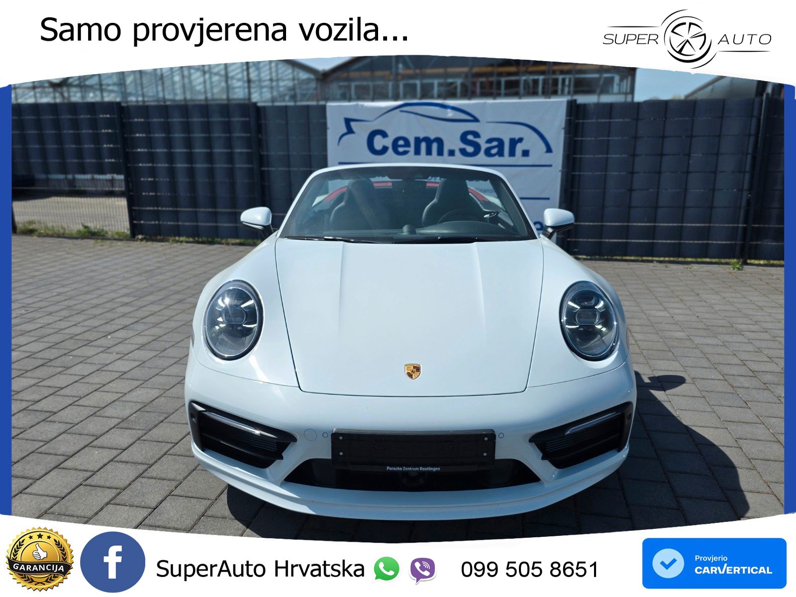 Porsche 911 Carrera 4S Cabriolet 3.0 (450 KS) PDK ZRAČNI+ACC+GR SJED+KAM