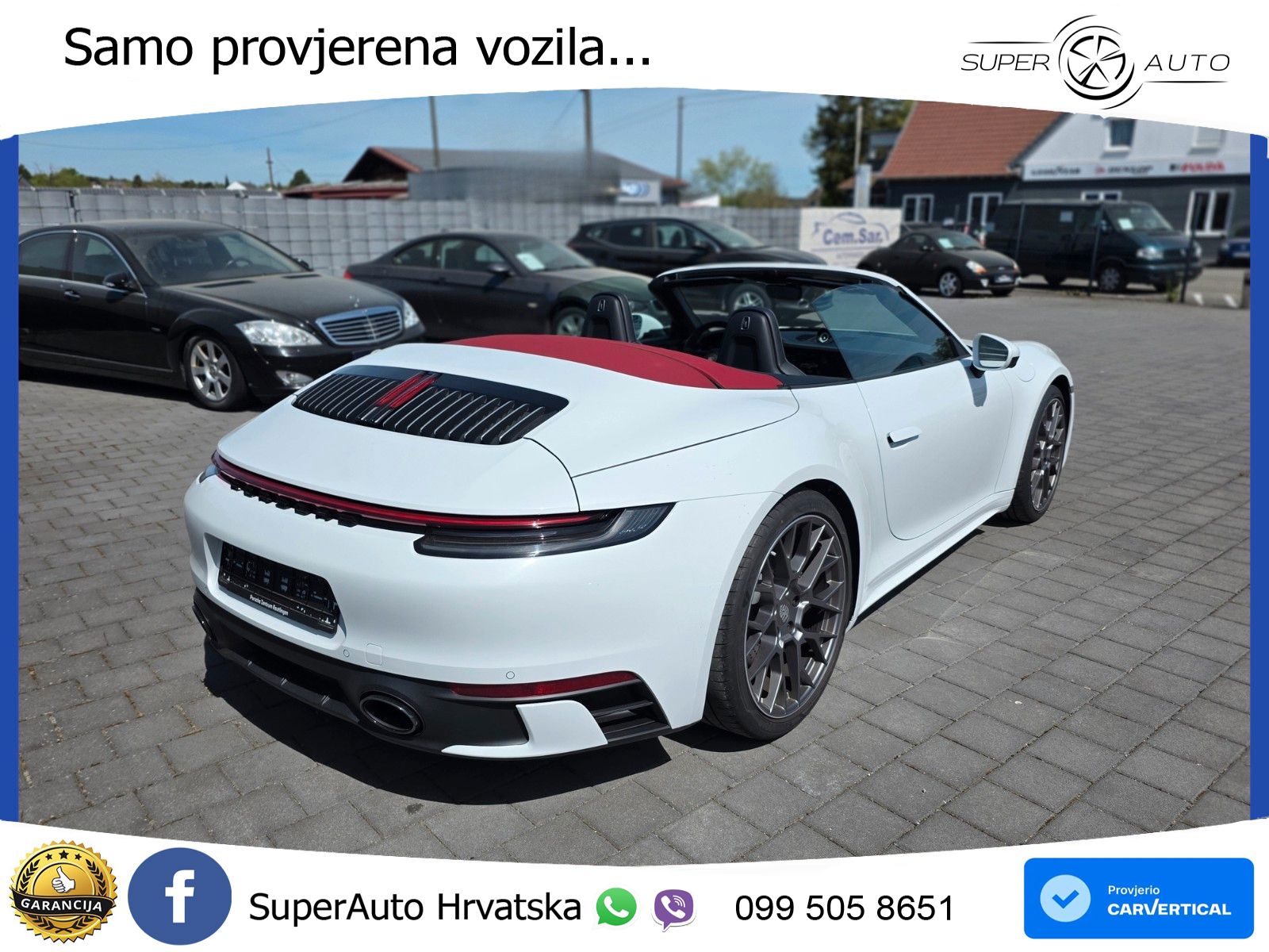 Porsche 911 Carrera 4S Cabriolet 3.0 (450 KS) PDK ZRAČNI+ACC+GR SJED+KAM