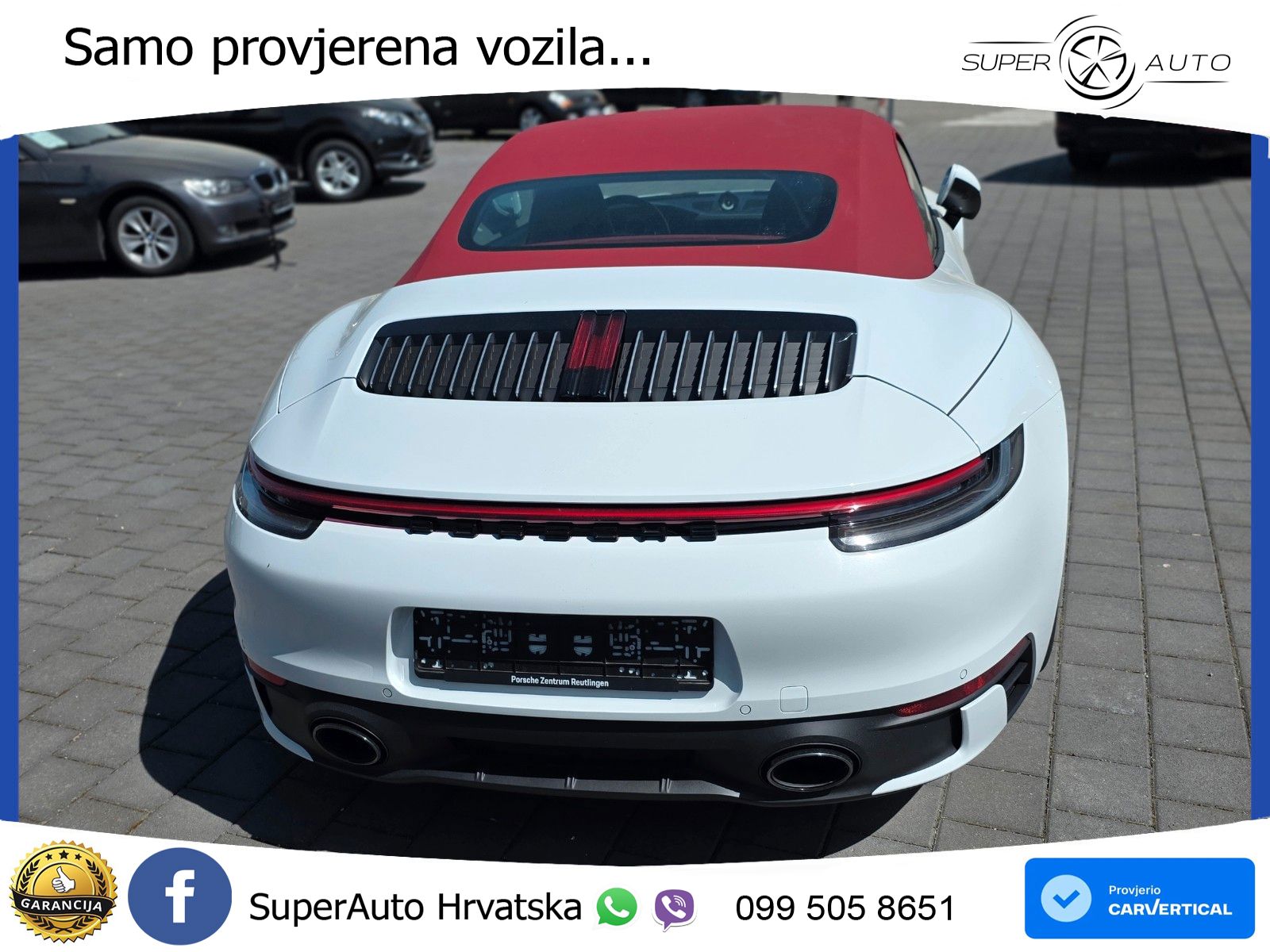Porsche 911 Carrera 4S Cabriolet 3.0 (450 KS) PDK ZRAČNI+ACC+GR SJED+KAM